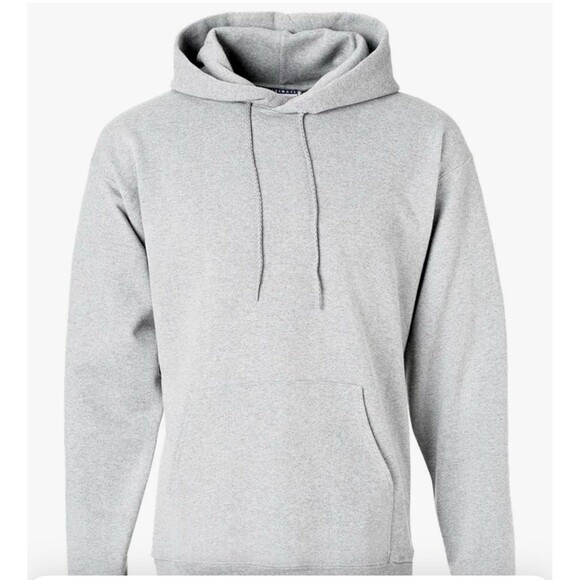 Men's Raybern's Logo Heather Gray Hoodie Hanes Hooded Sweatshirt - XL - Picture 3 of 3